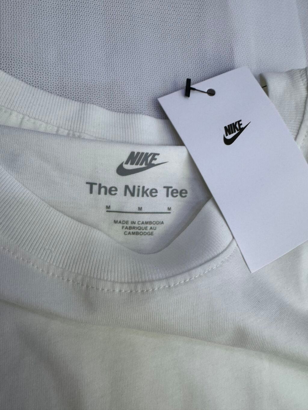 Мужская футболка, L, XL, S, Nike, Новый, цвет - Белый, Самовывоз: фото 5