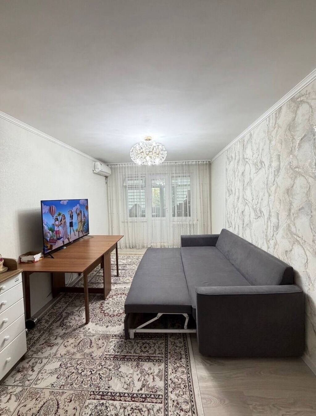 2 комнаты, 43 м², 7 мкр 104 серия, 3 этаж, Евроремонт: фото 2