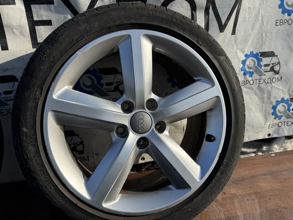 Колеса в сборе 225 / 45 / R 17, Лето, Б/у, Комплект, Легковые, Литые, отверстий - 5: фото 3