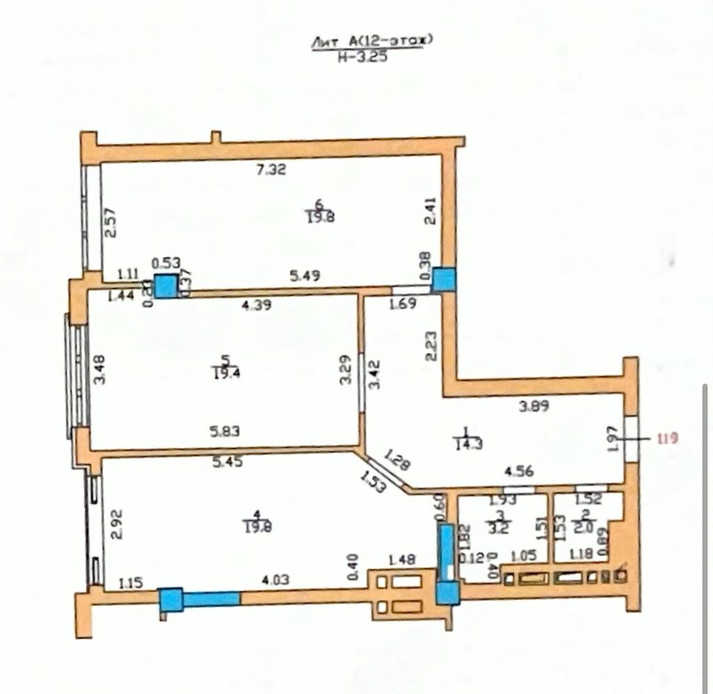 2 комнаты, 78 м², Элитка, Мед Академия Элитка, 2 этаж, Дизайнерский ремонт: фото 3
