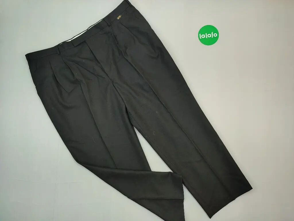 Spodnie: Spodnie, 3XL (EU 46), stan - Bardzo dobry, wzór - Jednolity kolor, kolor - Czarny — 1