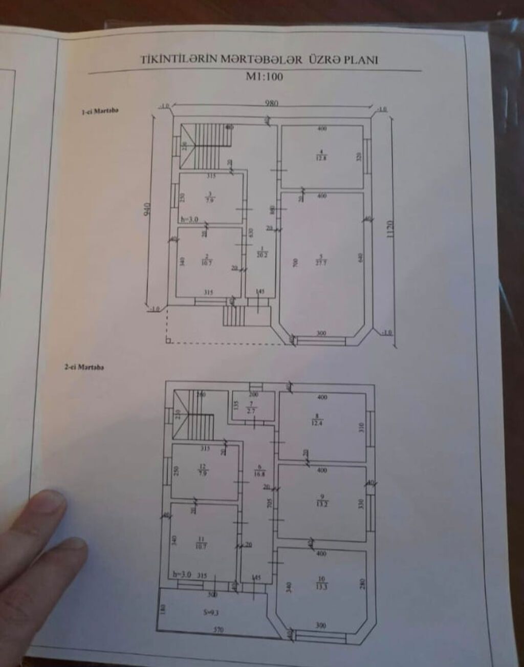 7 otaqlı, 200 kv. m, Kredit yoxdur, Yeni təmirli