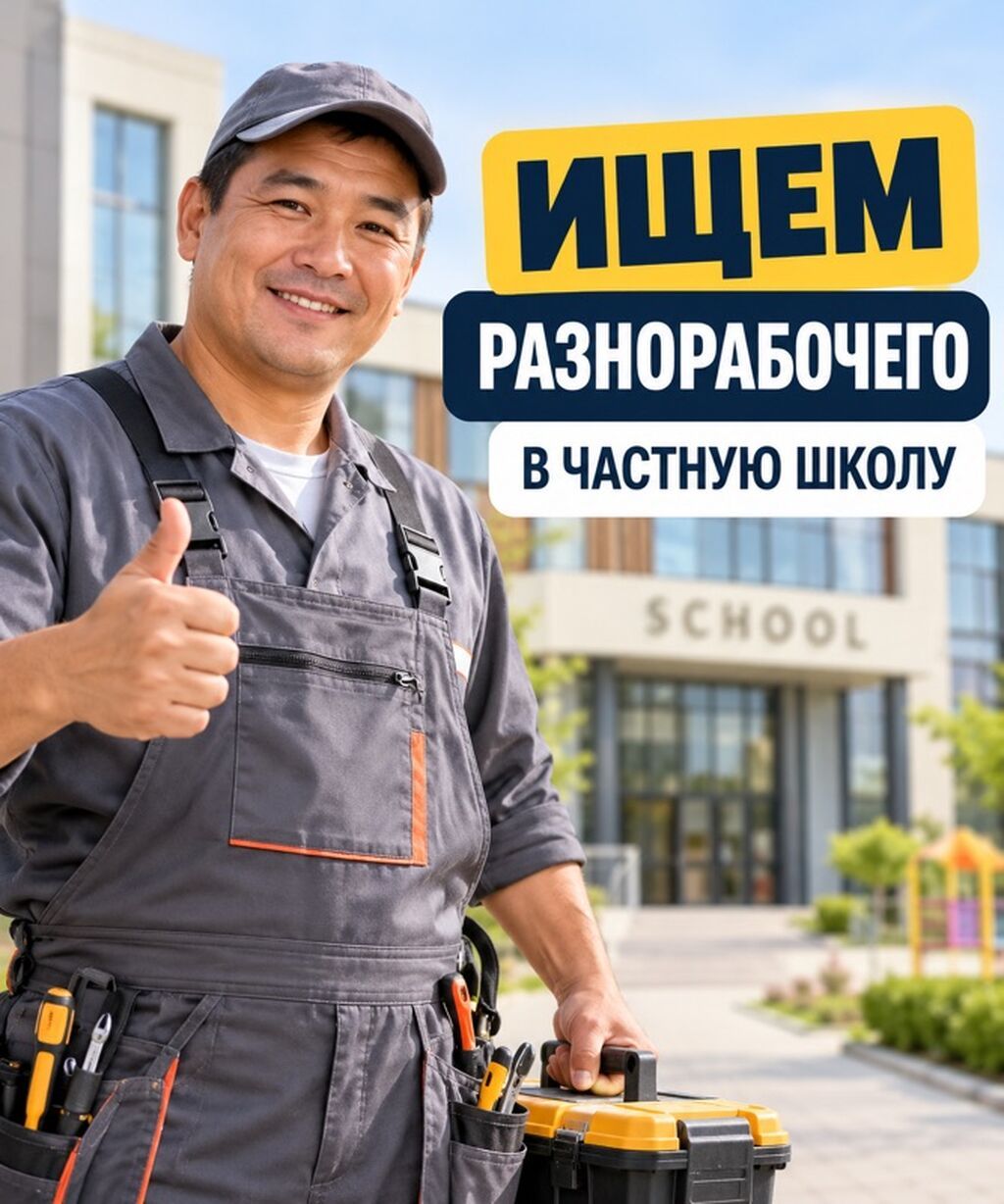 Требуется разнорабочий в частную школу
