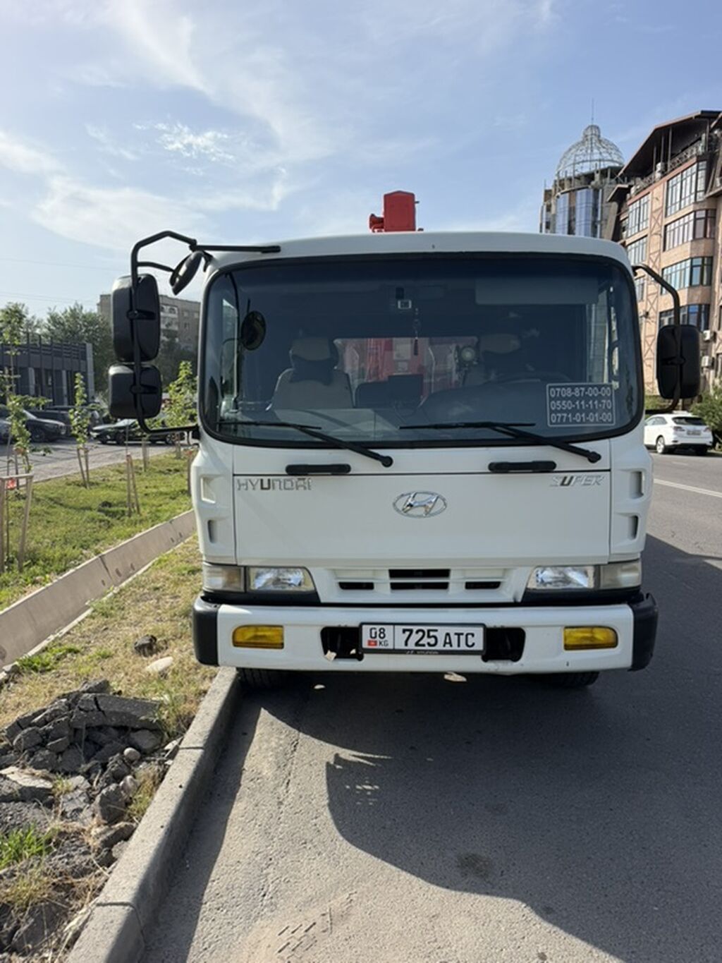 Услуги манипулятора (бортовой кран) - Автомобиль: Hyundai HD/Hyundai: фото 3