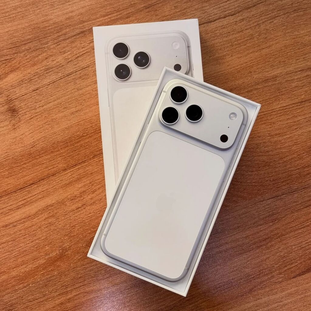 IPhone 17 Pro Max, Б/у, 512 ГБ, Белый, Защитное стекло, Чехол, 99 %: фото 2
