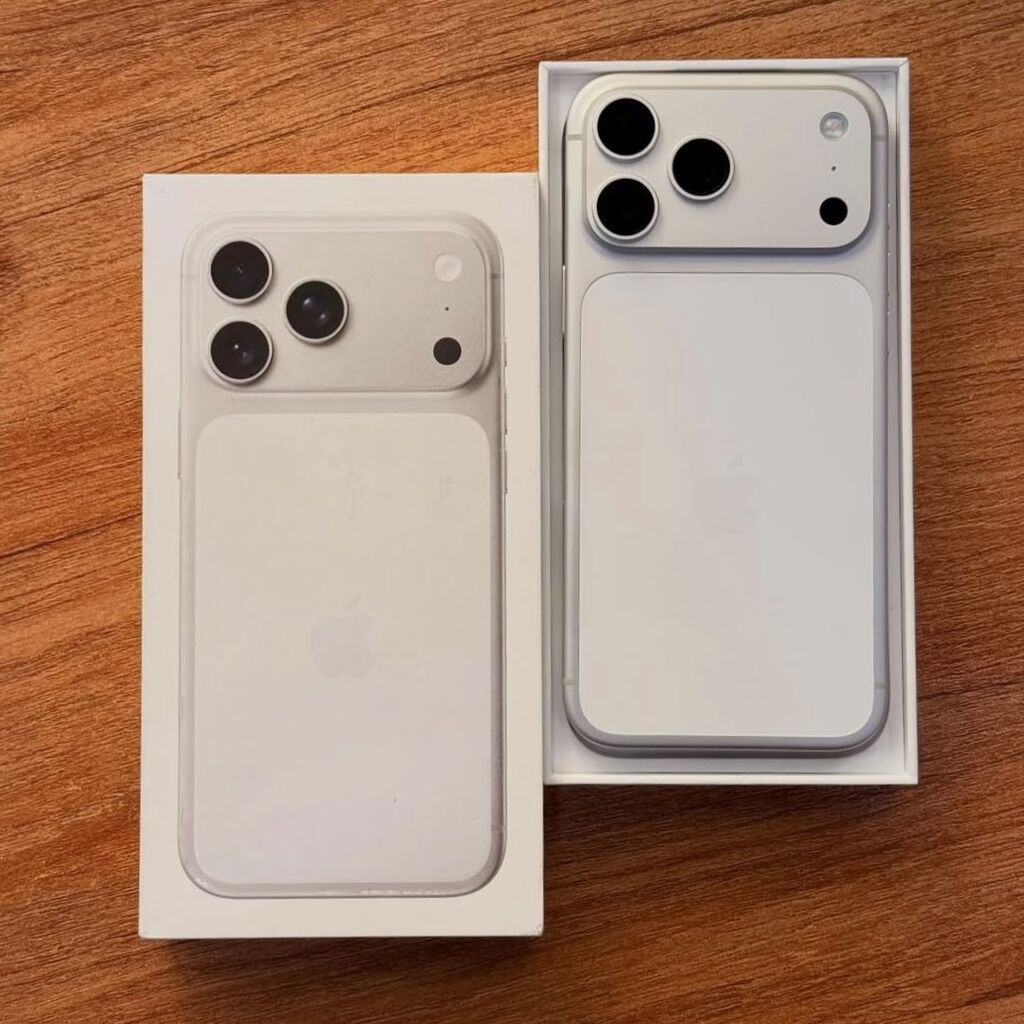 IPhone 17 Pro Max, Б/у, 512 ГБ, Белый, Защитное стекло, Чехол, 99 %: фото 1