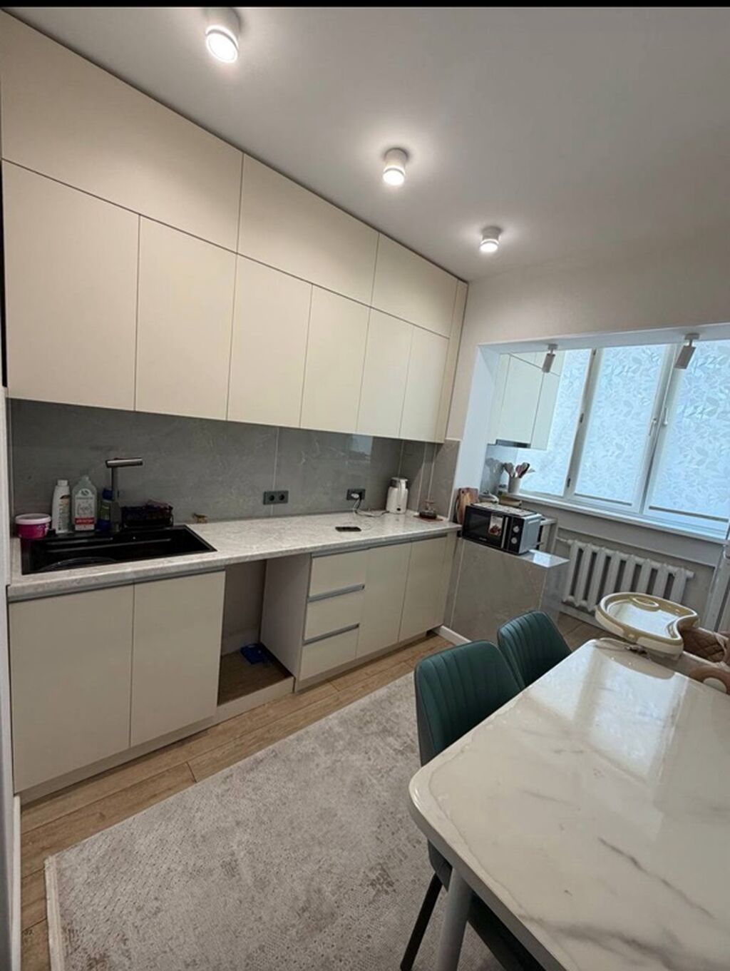 3 комнаты, 63 м², Средний Джал 106 серия, 1 этаж, Свежий ремонт: фото 4