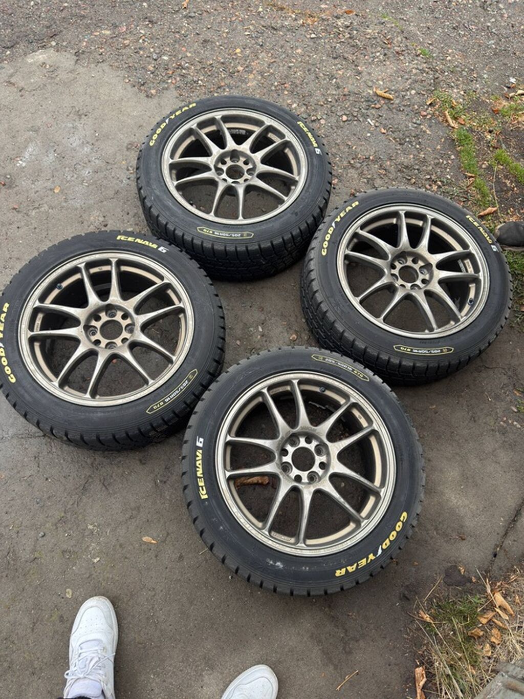 Комплект из 4 колес в сборе: литые диски + зимние шины Goodyear — фото 2