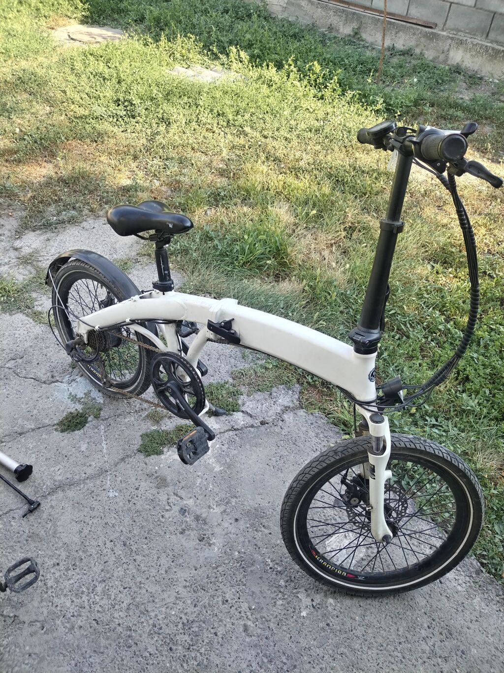 Складной городской велосипед 20" - Компактная складная рама: быстрый: фото 5