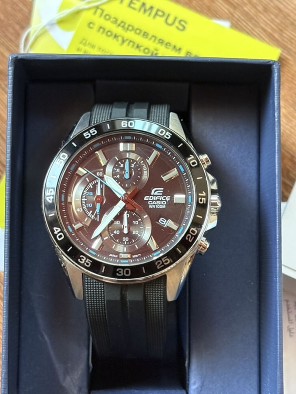 CASIO Edifice кварцевые мужские часы с хронографом - Линейка: Edifice — фото 4