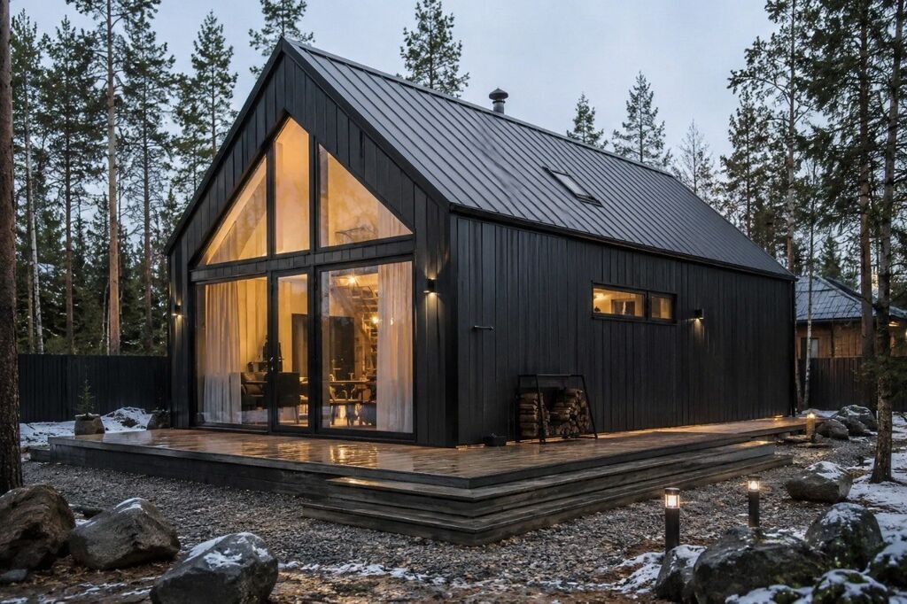 Строим современные A-frame дома и барнхаусы под ключ Переезжайте в: фото 1