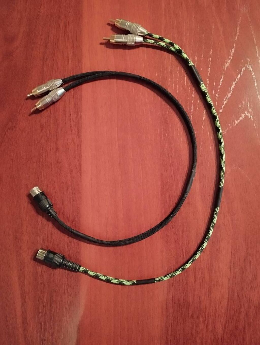 Межблочный кабель DIN 5 pin на RCA. Длина 60 см. Бескислородная медь: фото 1