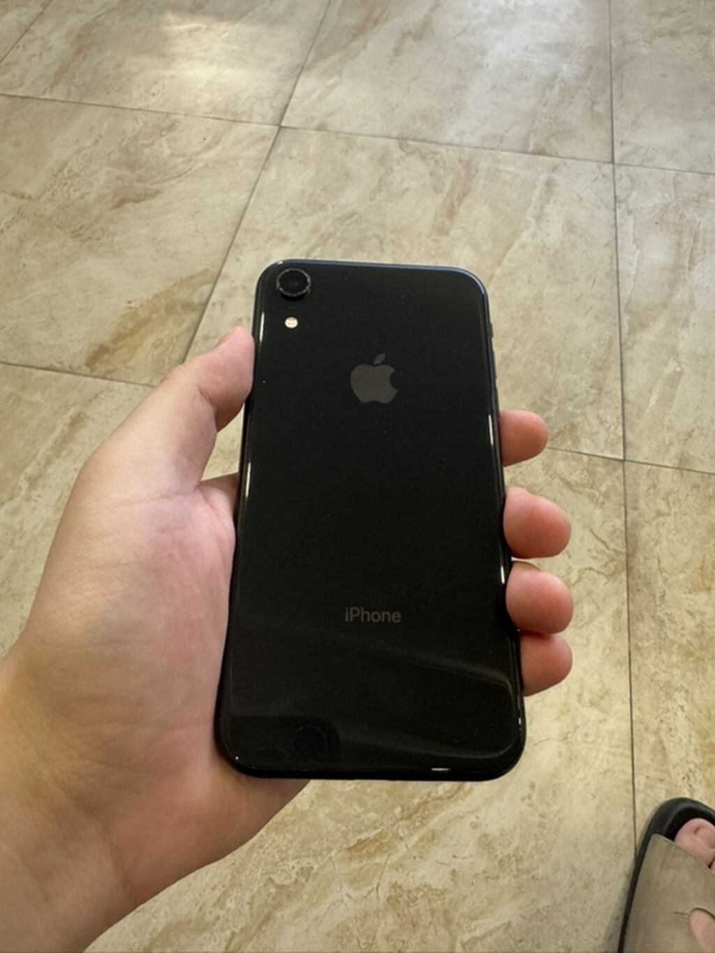 IPhone Xr, Б/у, 128 ГБ, Черный, Чехол, 77 %: фото 3