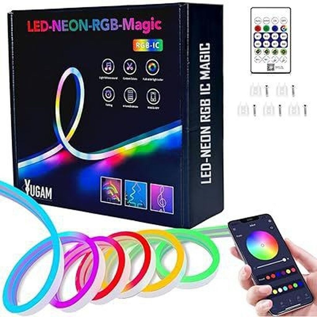 Светодиодная RGB-USB гибкая неоновая лента 5/10 метров Этим: фото 1
