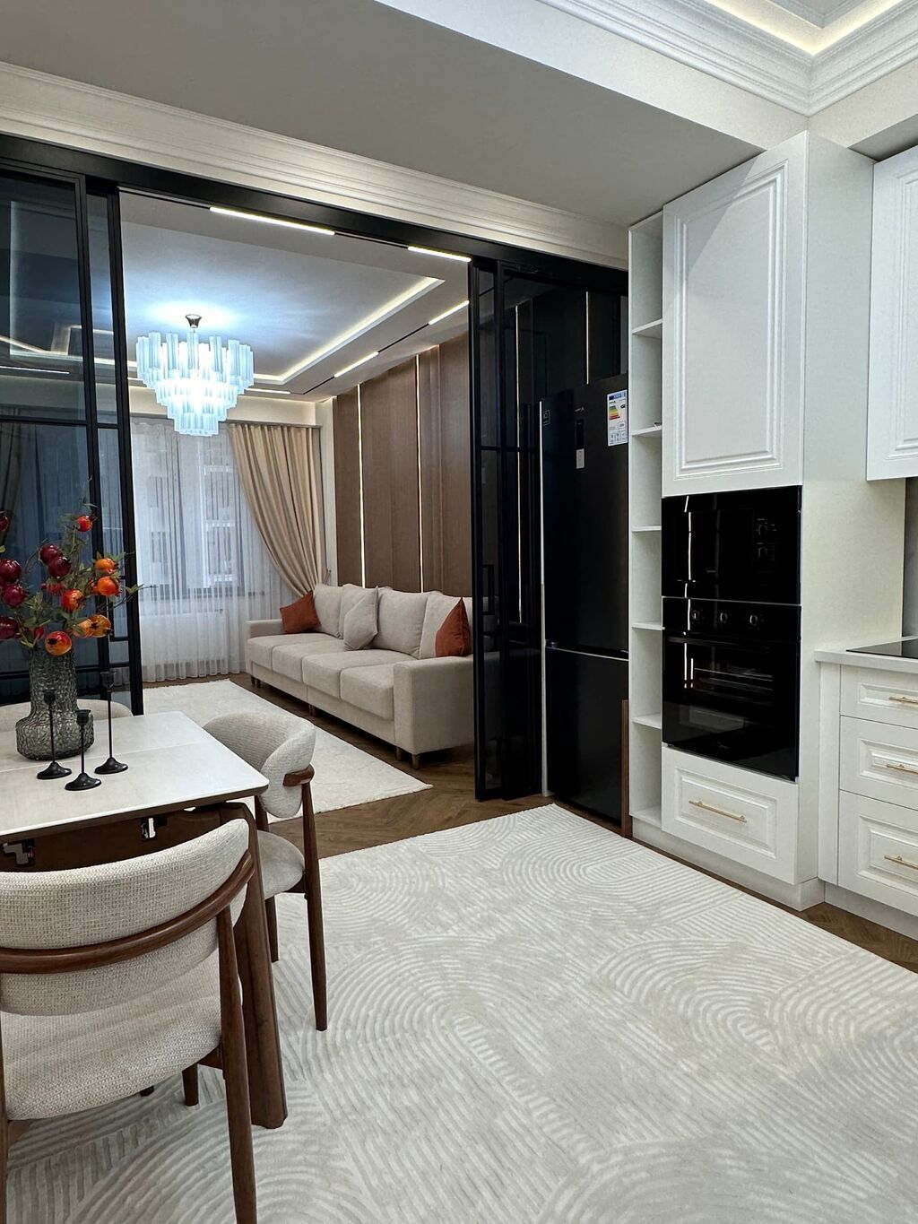 3 комнаты, 89 м², Асанбай мкр Элитка, 6 этаж, Дизайнерский ремонт: фото 2
