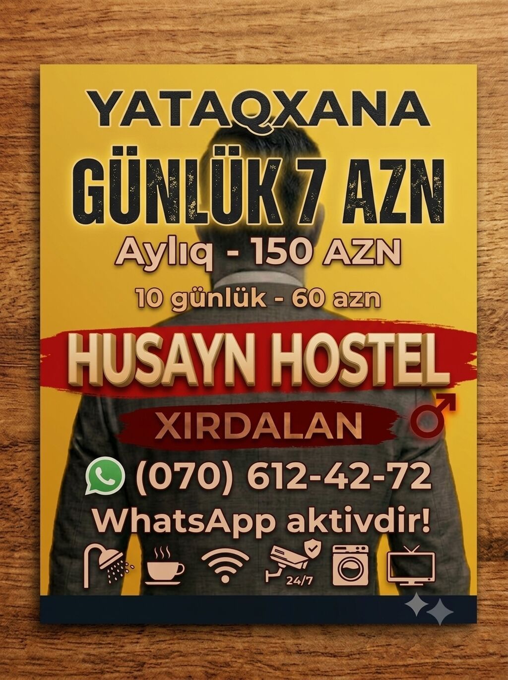 HUSAYN HOSTEL – Yataqxana (Xırdalan) - Günlük: 7 AZN - 10 günlük: 60