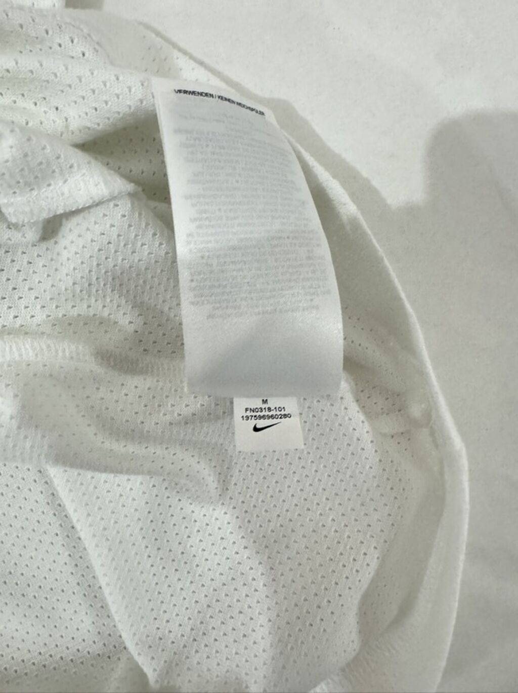 Мужская футболка, M, Nike, Новый, цвет - Белый, Самовывоз: фото 4