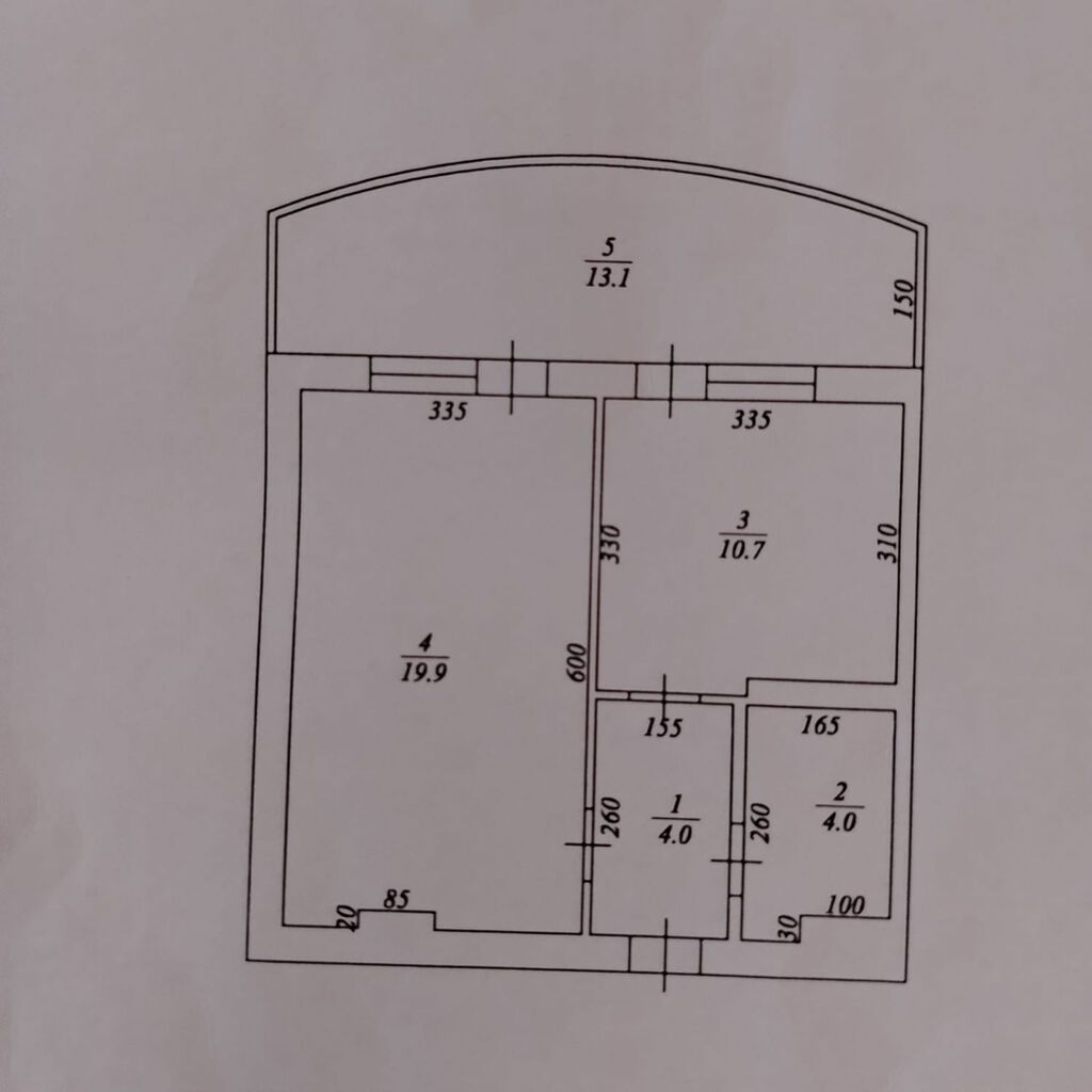 2 otaqlı, Yeni tikili, 60 kv. m