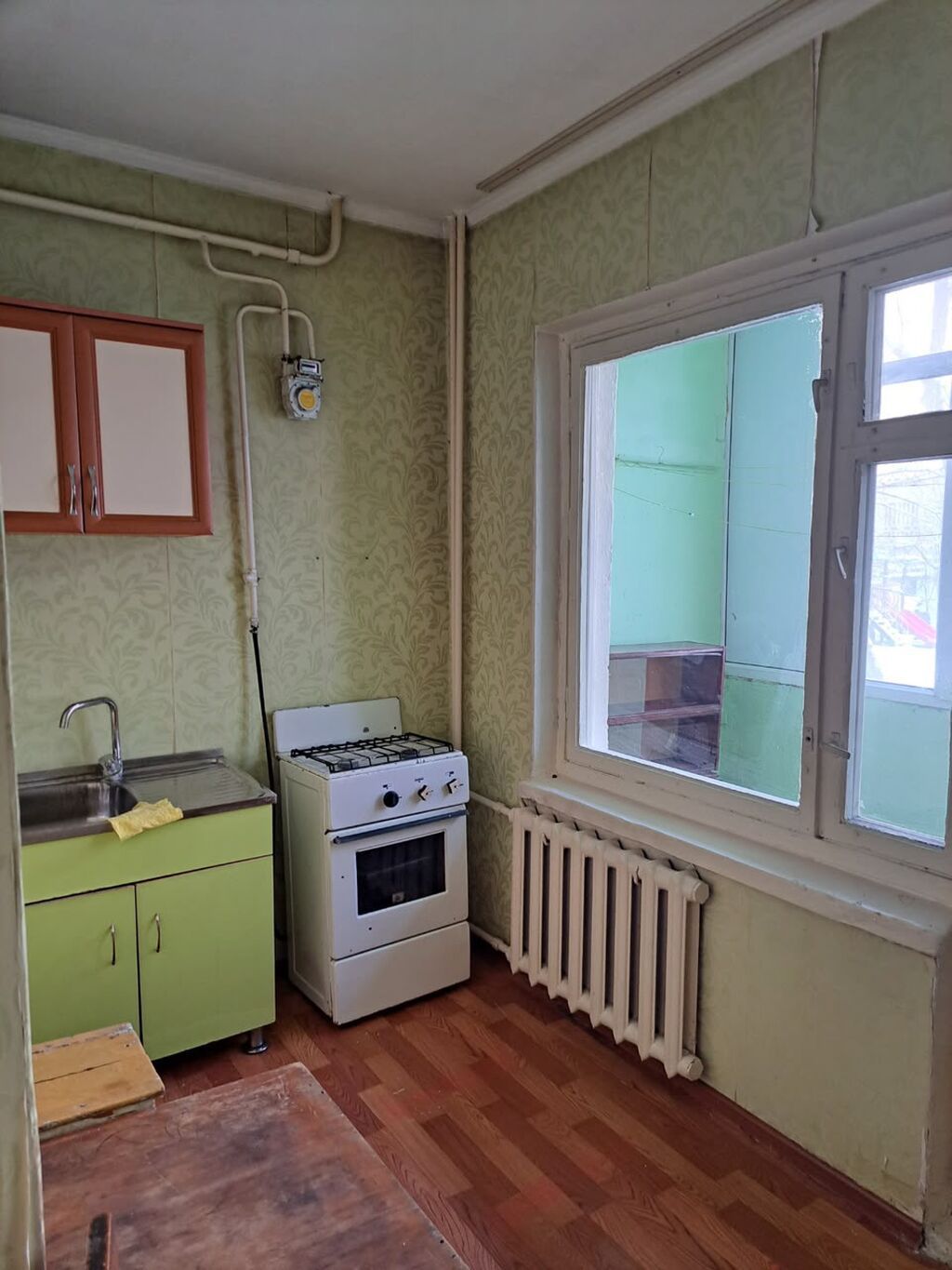 1 комната, 35 м², Аламедин-1 мкр 105 серия, 1 этаж, Старый ремонт: фото 2