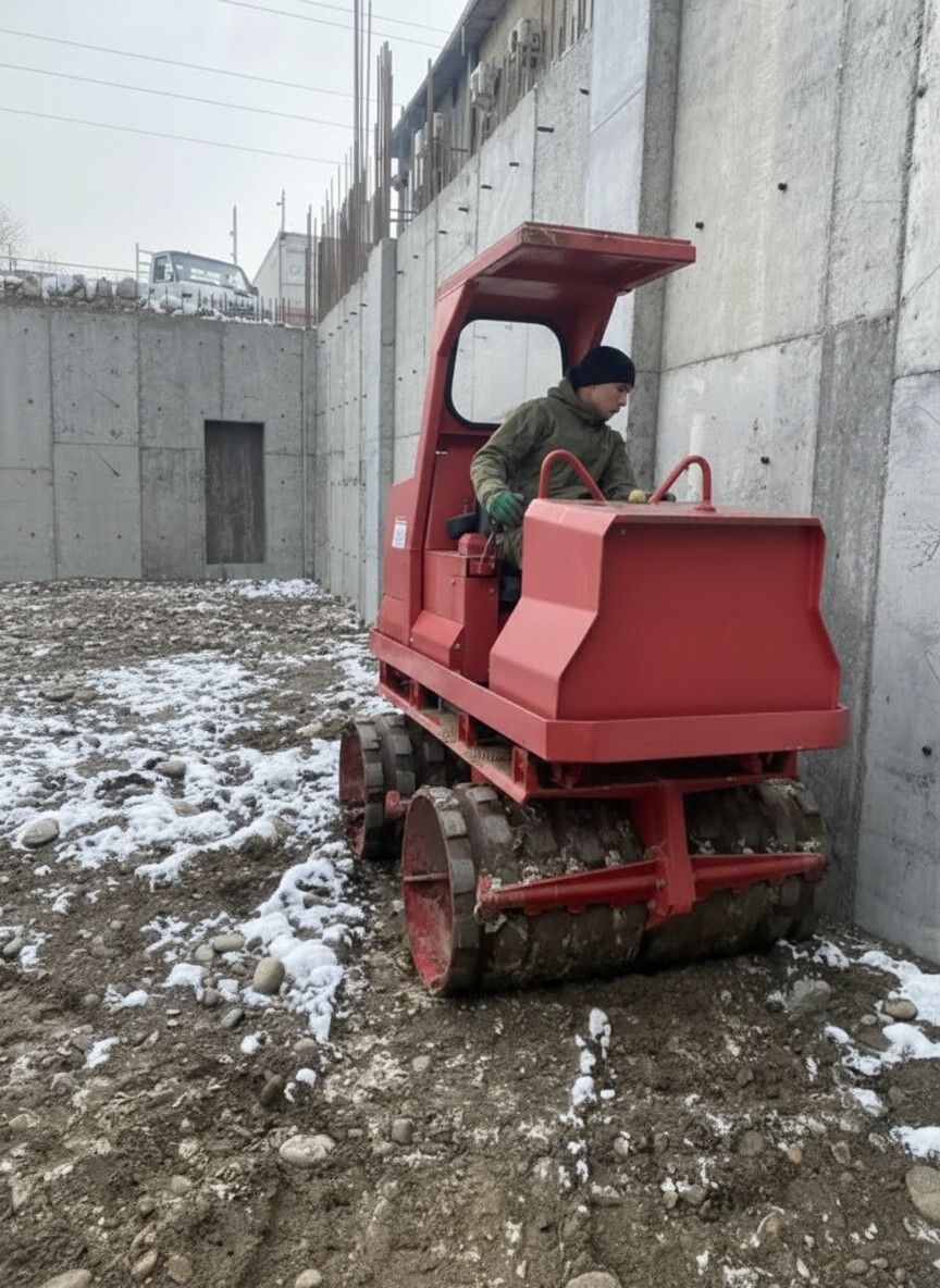 Услуги катка, КАТОК КАТОК КАТОК кулачковый 4 тонн услуги 4 тонного: фото 4