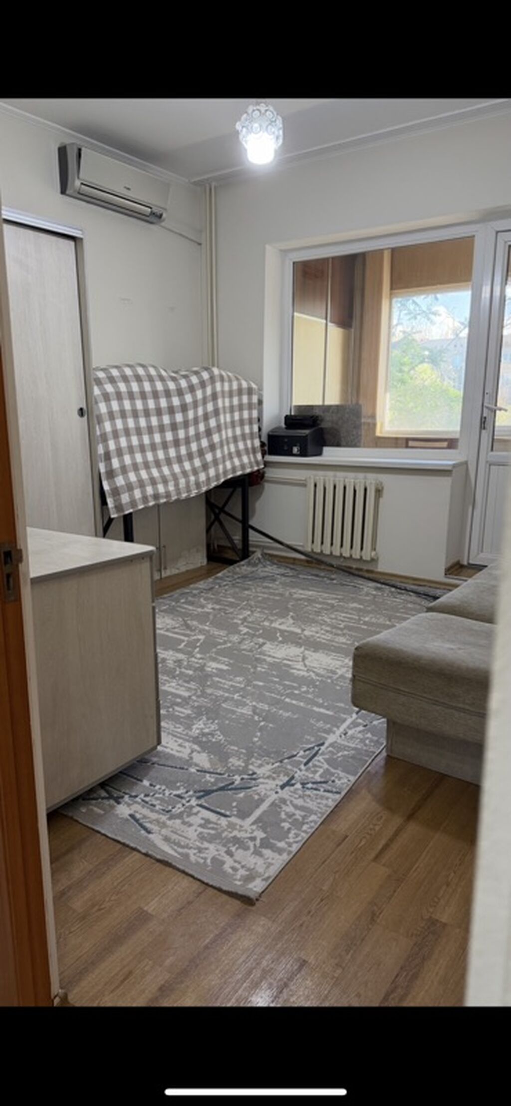 2 комнаты, 49 м², Аламедин-1 мкр 105 серия, 4 этаж, Свежий ремонт: фото 2