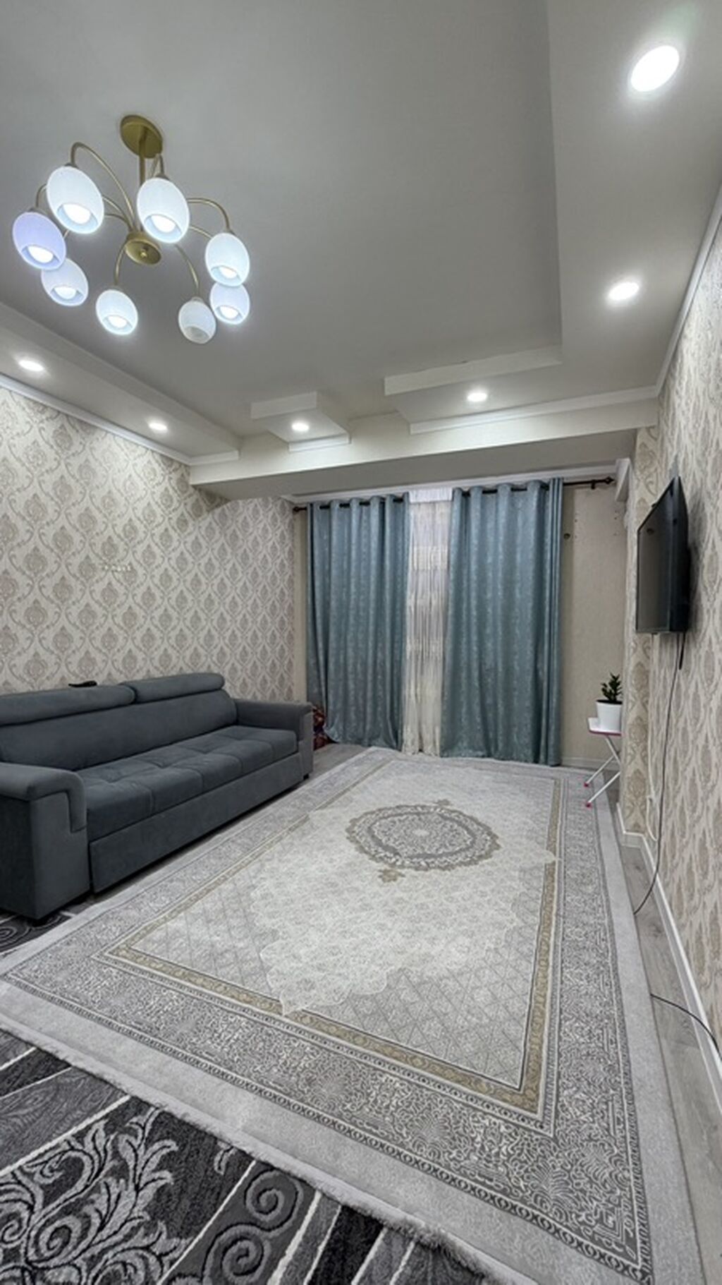 1 комната, 39 м², Тунгуч мкр 4 этаж, Евроремонт: фото 3