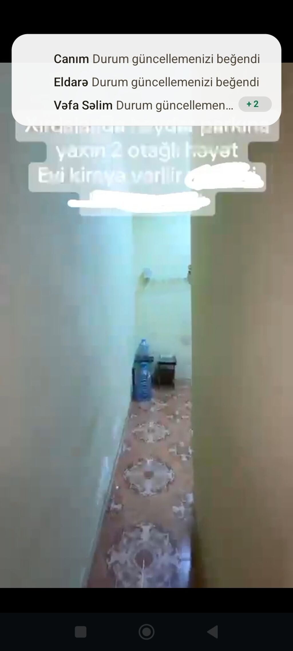 Salam tecili Xırdalandada, Heydər Parkına yaxın yerləşən 2 otaqlı