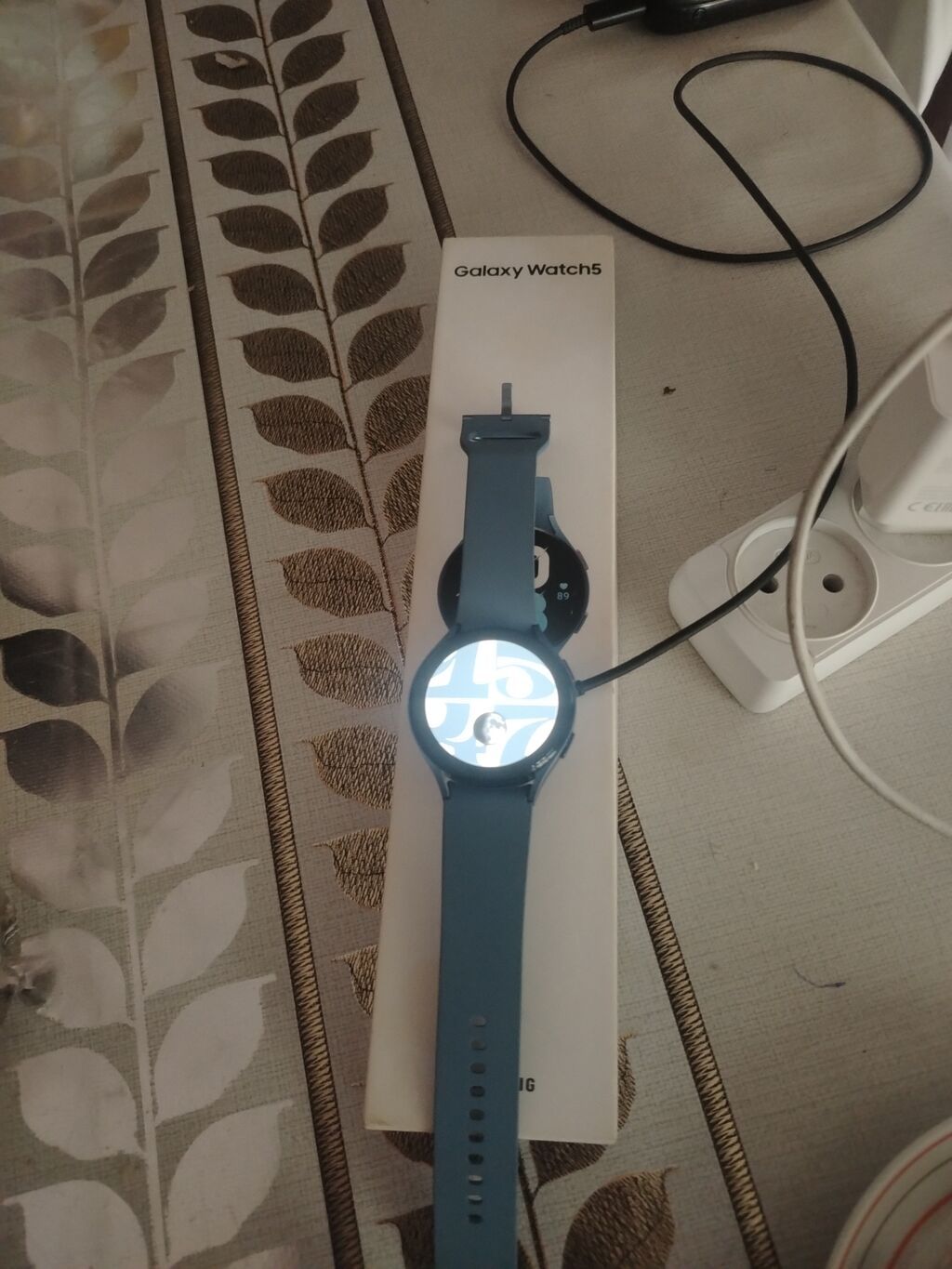Samsung Galaxy Watch5 – mavi rəng heç işlədilməyib nöktə cızıq yoxdur