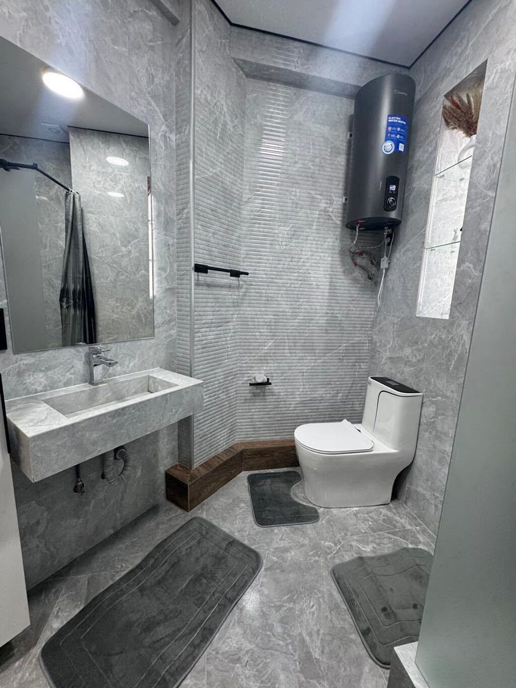 Студия, 42 м², Тунгуч мкр Элитка, 9 этаж, Дизайнерский ремонт: фото 6