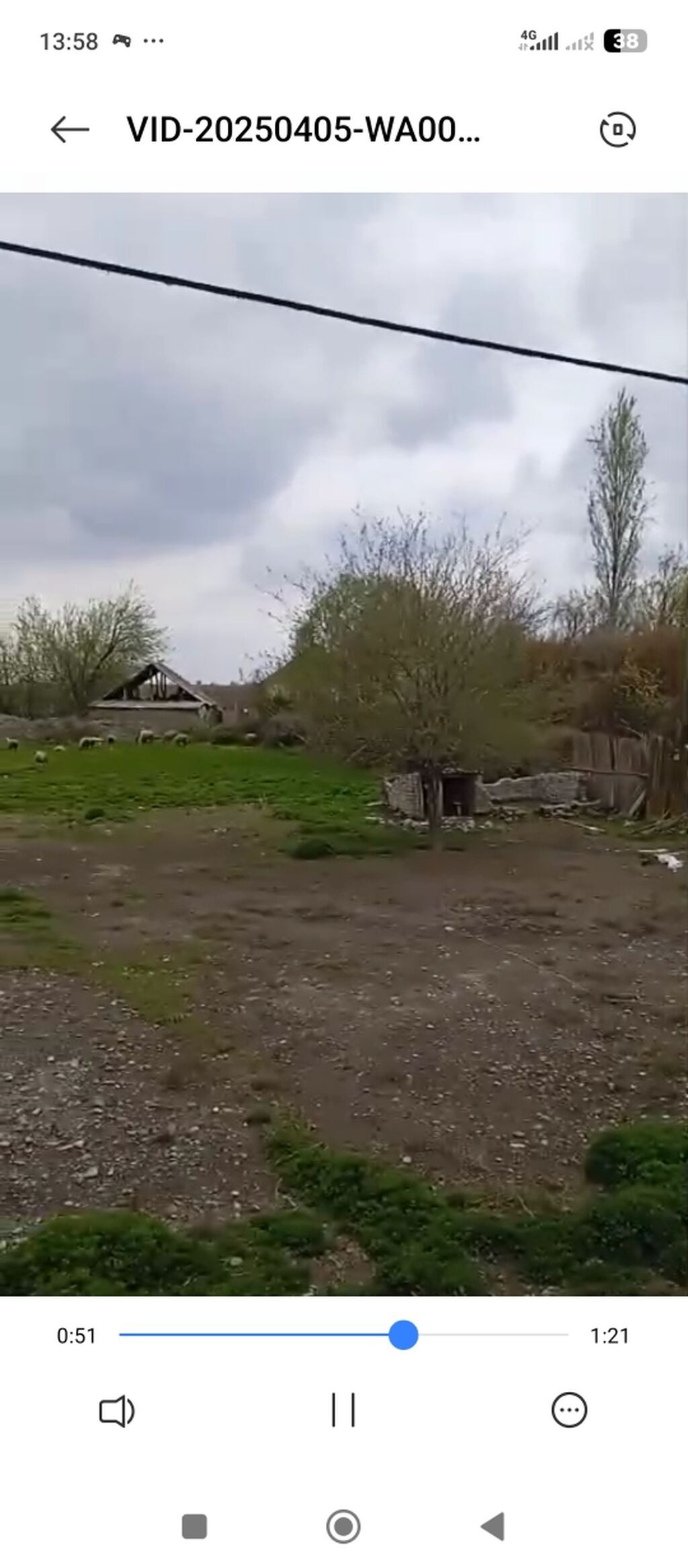 Satılır: həyət evi ev ağdaş rayon ovçulu kəndidəi ev sırf