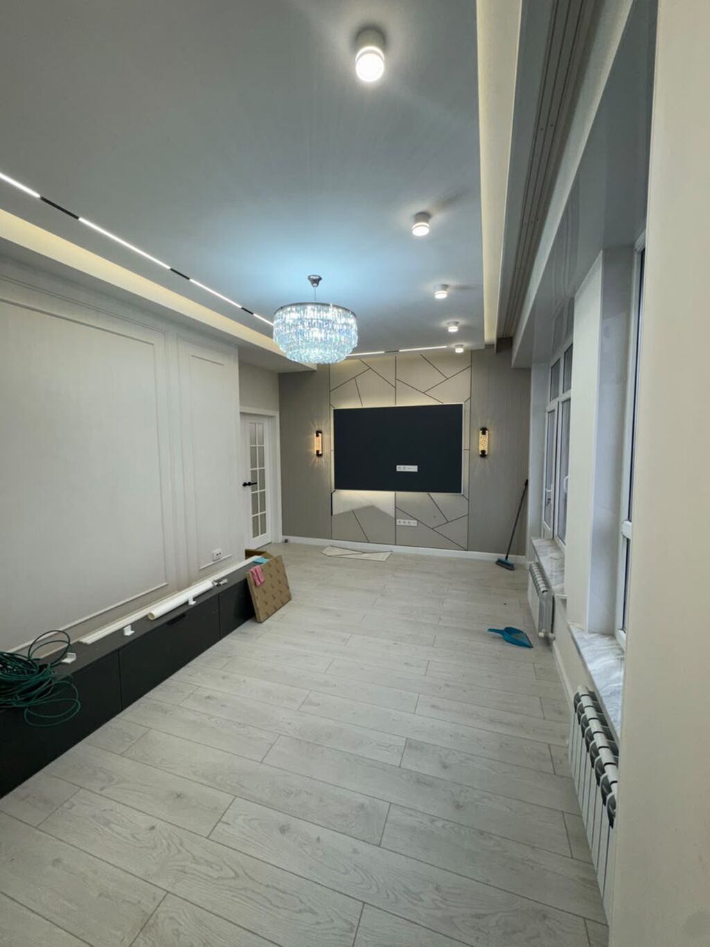 3 комнаты, 95 м², Аламединский рынок / базар Элитка, 9 этаж, Свежий ремонт: фото 1