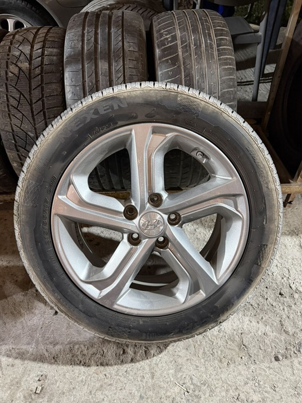 Колеса в сборе 215 / 55 / R 17, Лето, Б/у, Комплект, Легковые, Литые, отверстий - 5: фото 2