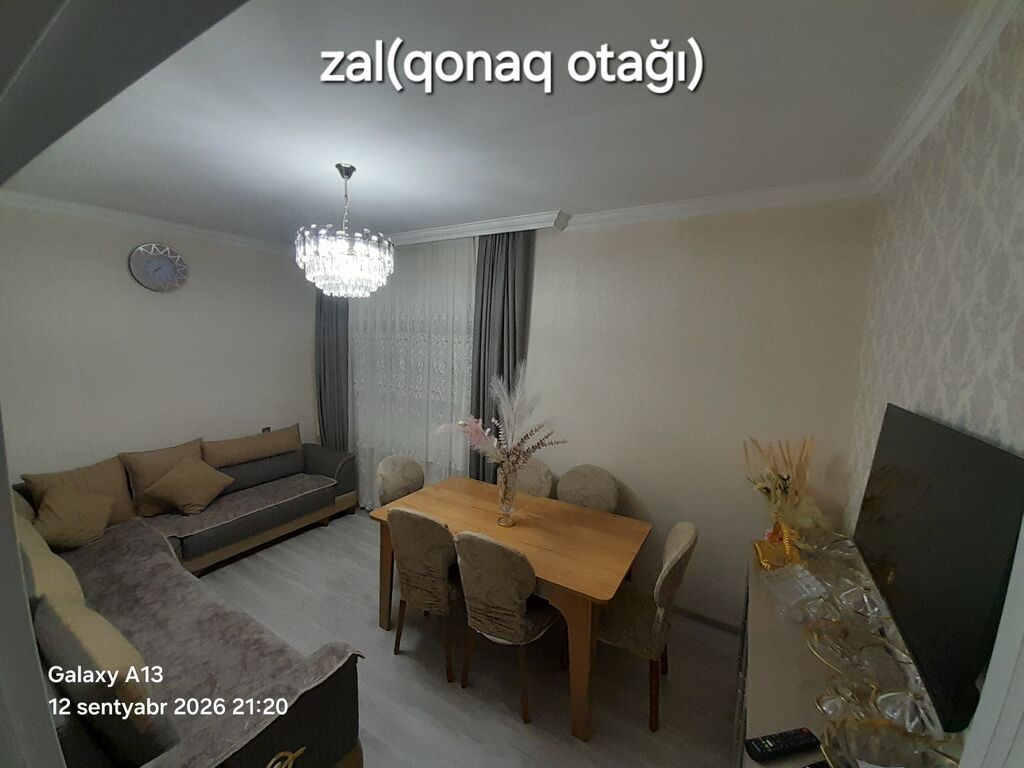 Binə 2 otaqlı, 80 kv. m, Kredit yoxdur, Yeni təmirli