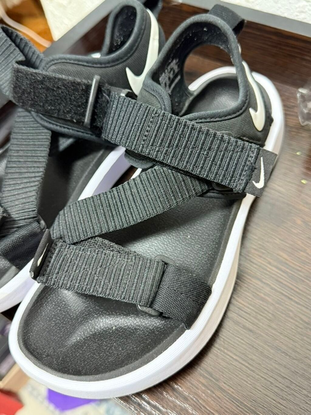 Босоножки, 36, Nike, Б/у, цвет - Черный, Платная доставка — фото 2
