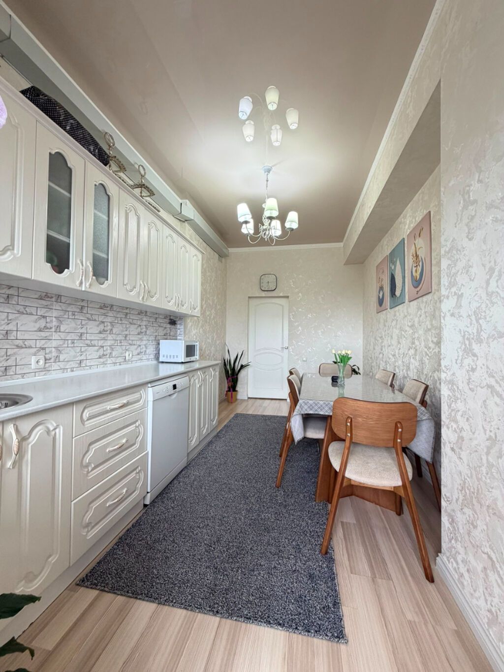 3 комнаты, 118 м², Асанбай мкр Элитка, 8 этаж, Свежий ремонт: фото 4