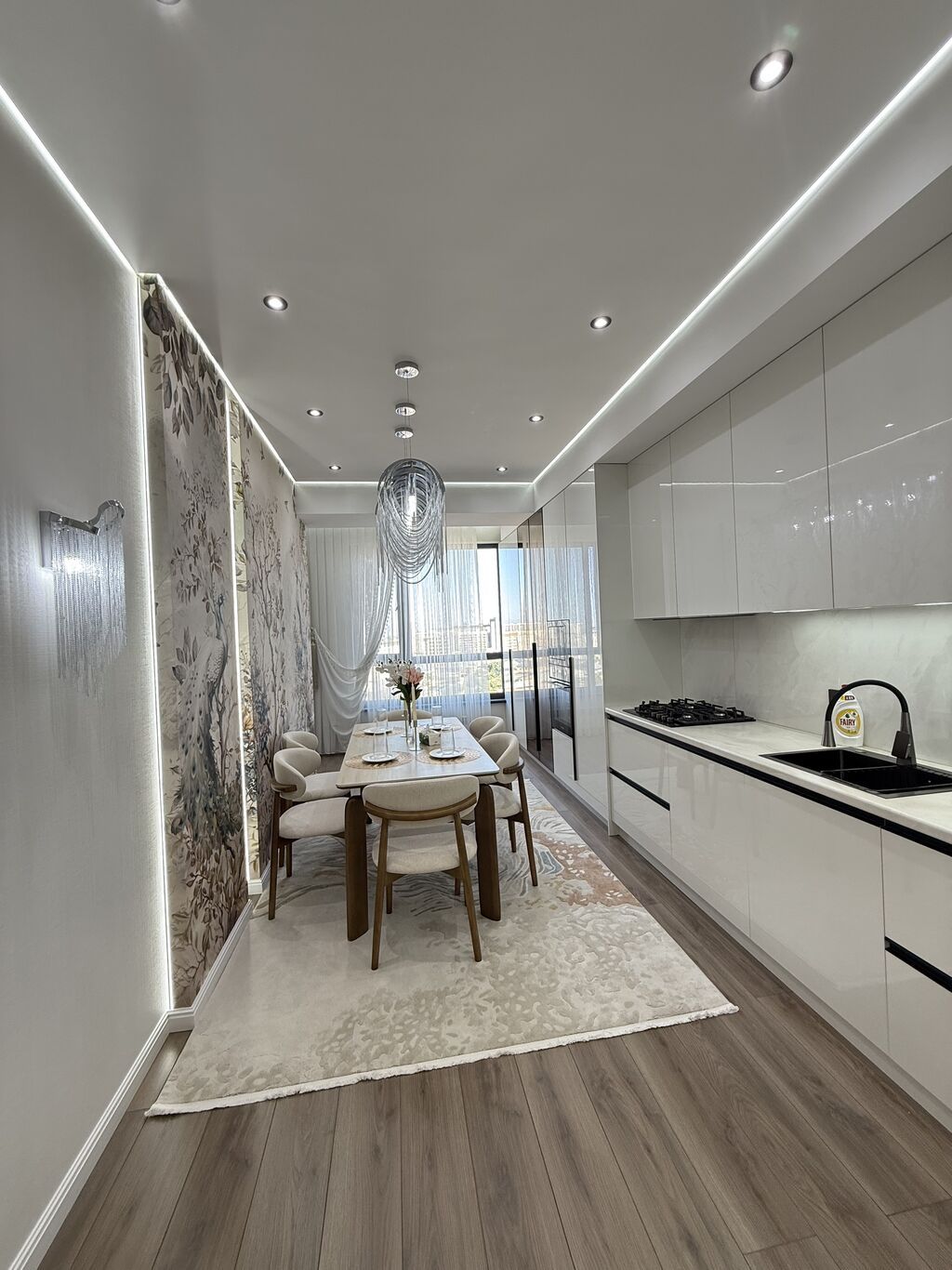 3 комнаты, 83 м², Арча-Бешик ж/м Элитка, 11 этаж, Дизайнерский ремонт: фото 2