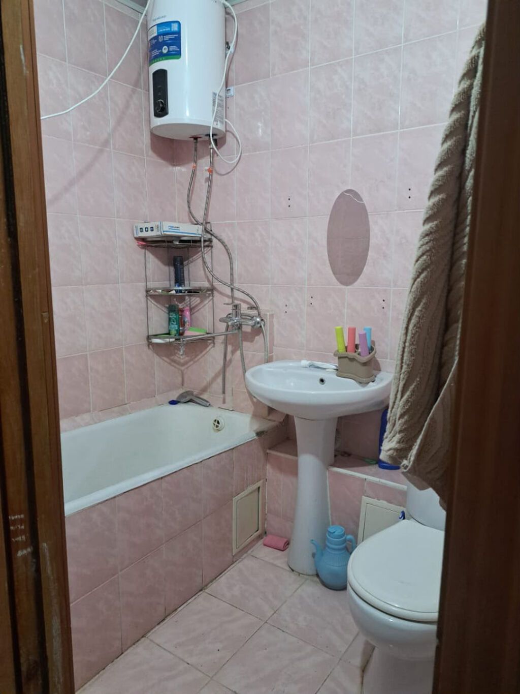 2 комнаты, 43 м², Кок-Жар мкр 104 серия, 4 этаж, Косметический ремонт: фото 2