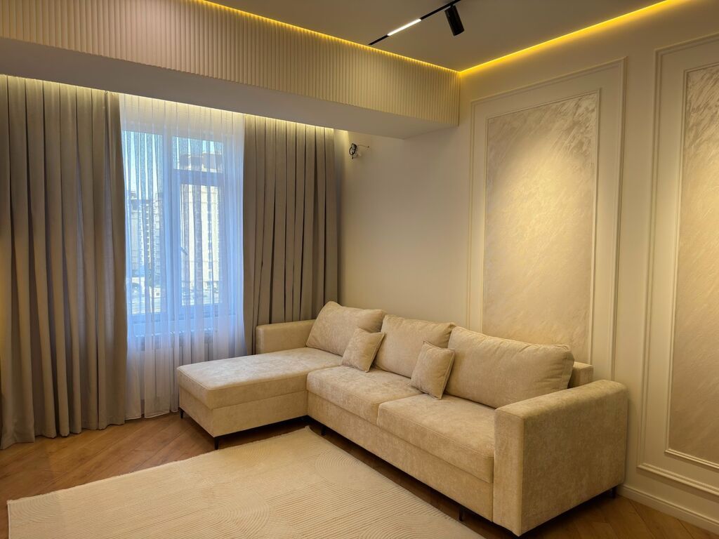 1 комната, 43 м², Асанбай мкр Элитка, 7 этаж, Евроремонт: фото 3