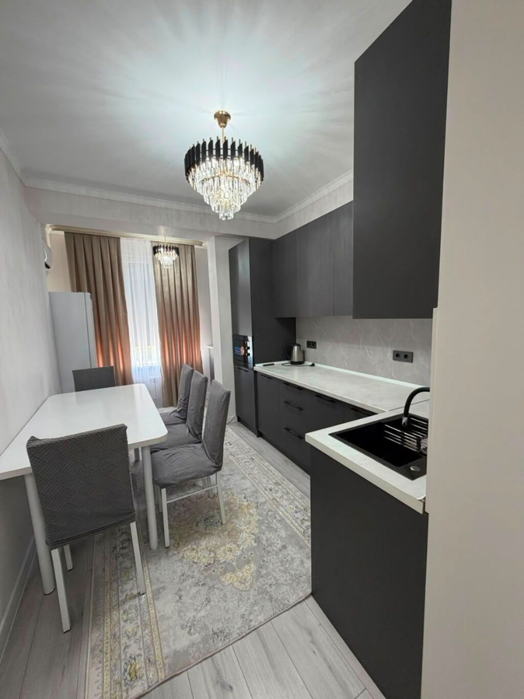 1 комната, 36 м², Тунгуч мкр Элитка, 8 этаж, Евроремонт: фото 1