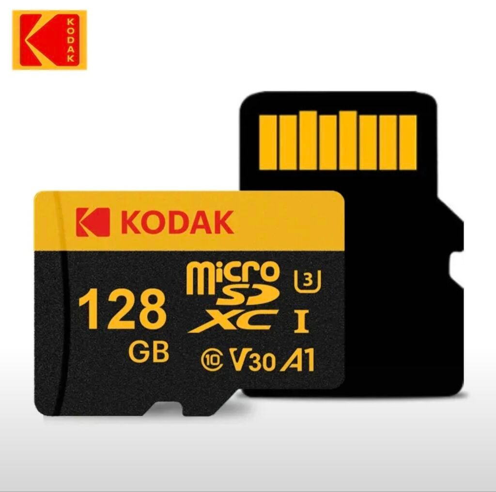 Карта памяти MicroSD 128/64 Гб KODAK UHS-1 U3 V30 A1, класс 10. Новая: фото 5