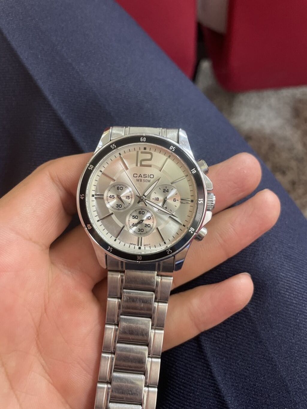Классические часы часы, Casio, Водонепроницаемые, Мужские, Б/у: фото 1