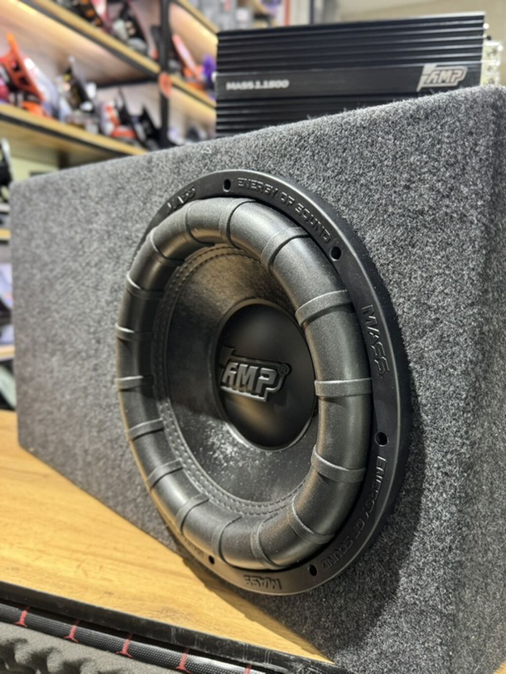 Комплект автозвука AMP BASS Состав набора: - Сабвуфер AMP — 1000 W: фото 3