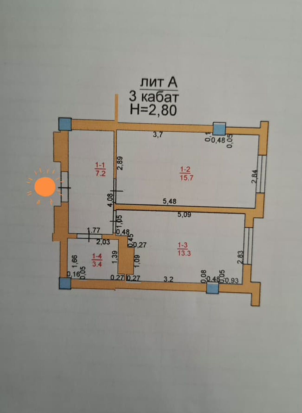 1 комната, 40 м², Аламедин-1 мкр Элитка, 3 этаж, Свежий ремонт: фото 7