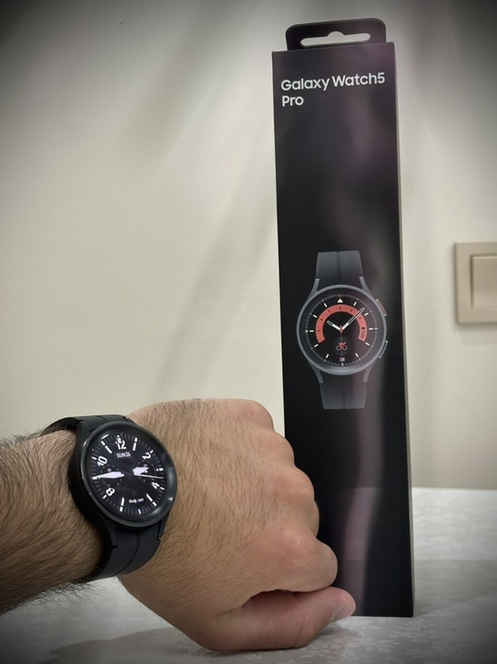 Спортивные Samsung Galaxy Watch5 Pro 45mm (черные) в хорошем: фото 1