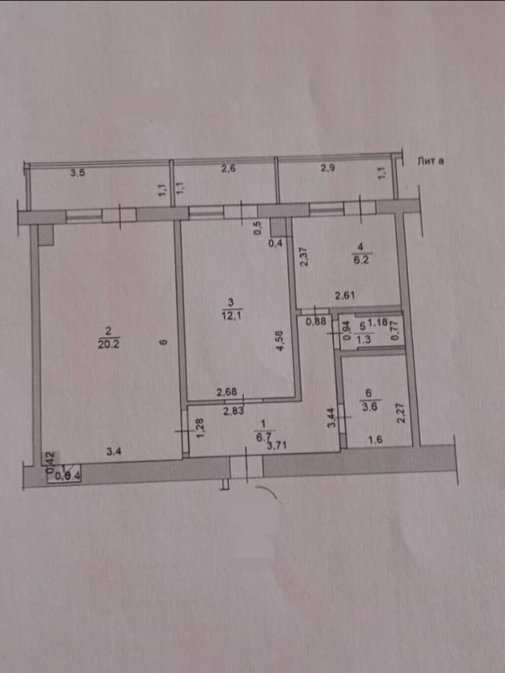 2 комнаты, 60 м², Филармония Индивидуалка, 5 этаж, Старый ремонт: фото 7