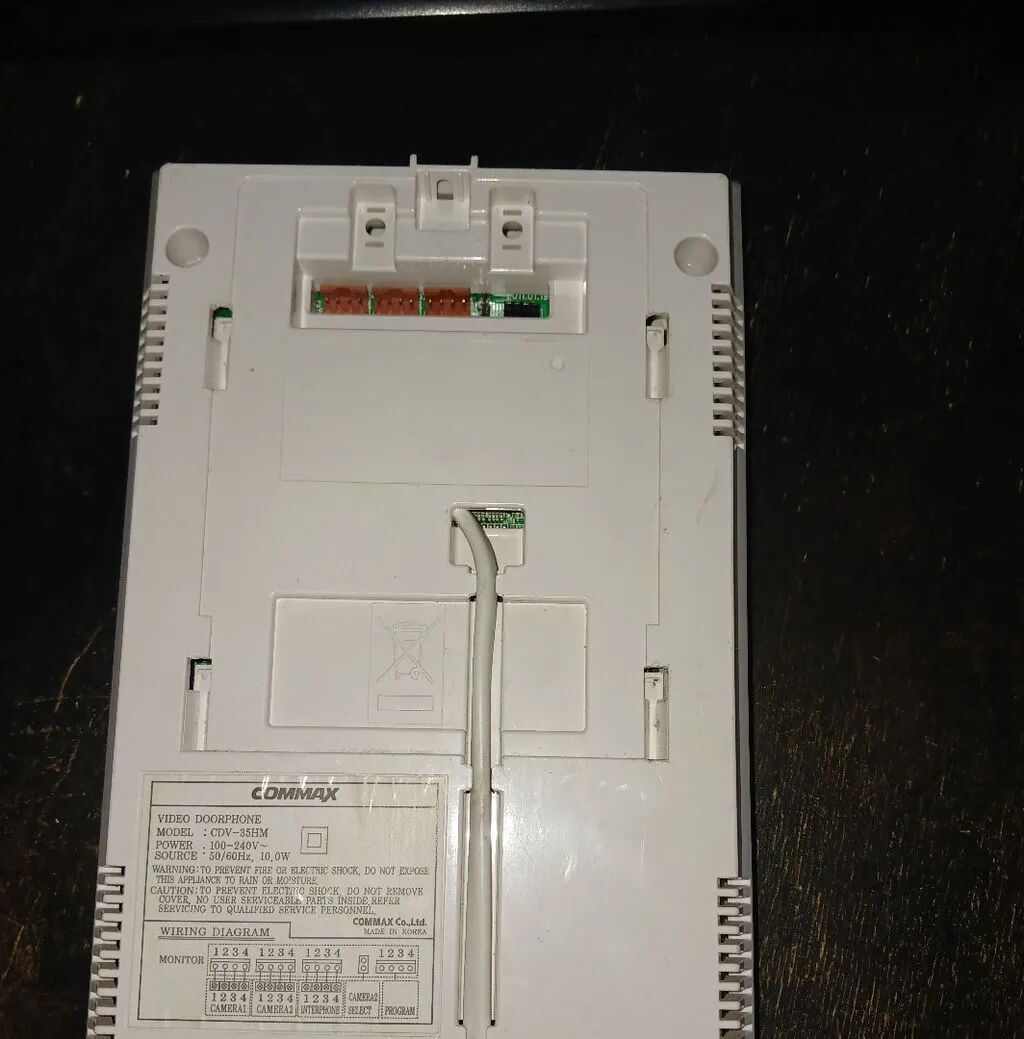 Монитор домофонии Commax CDV-35HM, белый в хорошем состоянии, на — фото 3