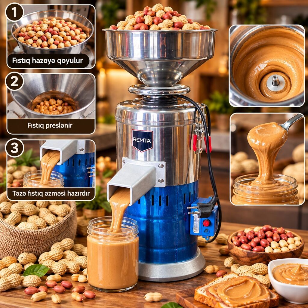 🥜 REMTA HR-100Y – Peşəkar Fıstıq Fınfıq Badam ve bu kimi mehsulların