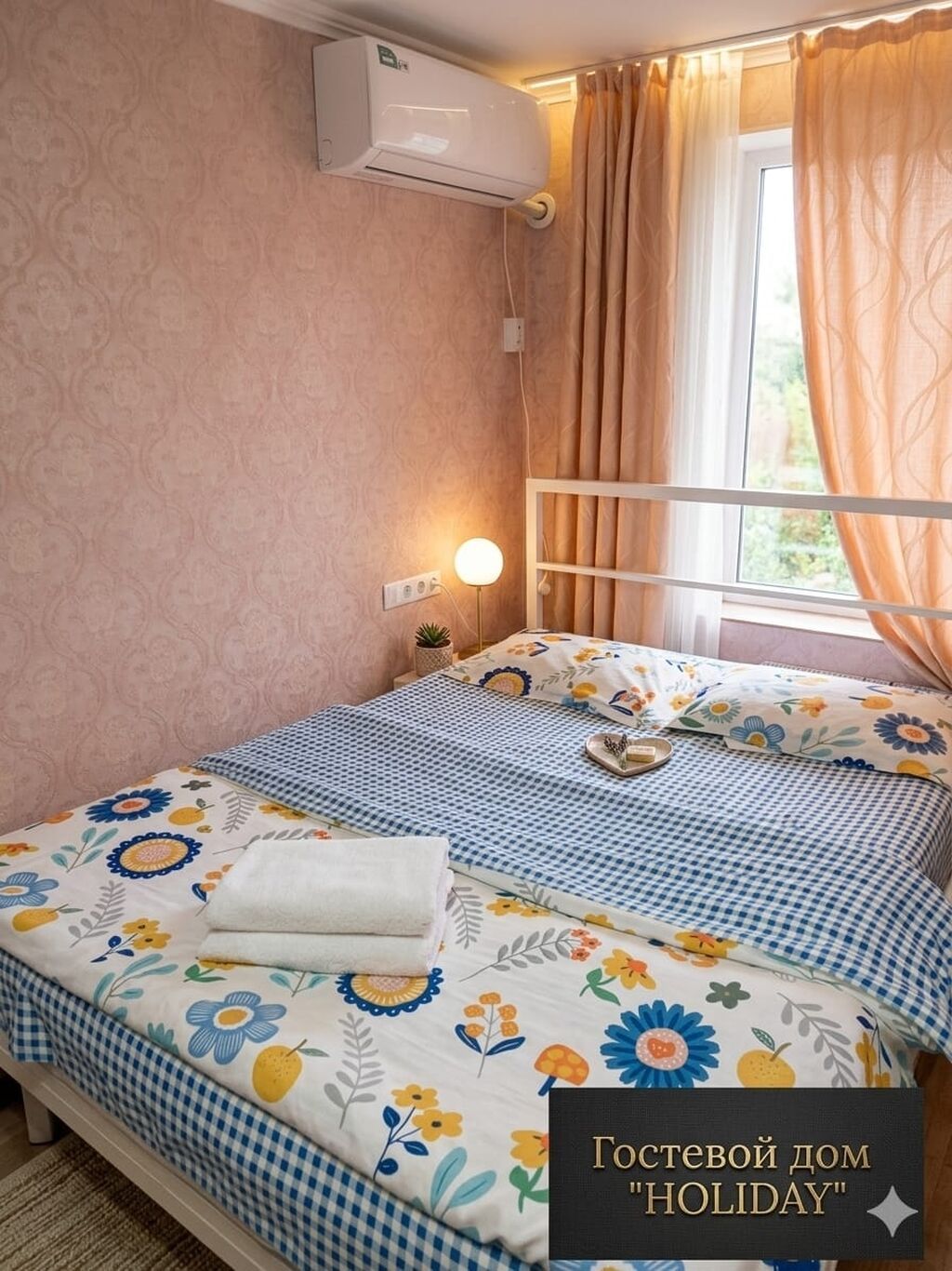 1 комната, Эконом, Пишпек, Душевая кабина, Постельное белье, Кондиционер: фото 5