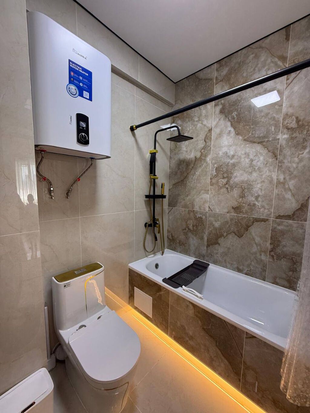 1 комната, 38 м², Кок-Жар мкр 6 этаж, Дизайнерский ремонт: фото 7
