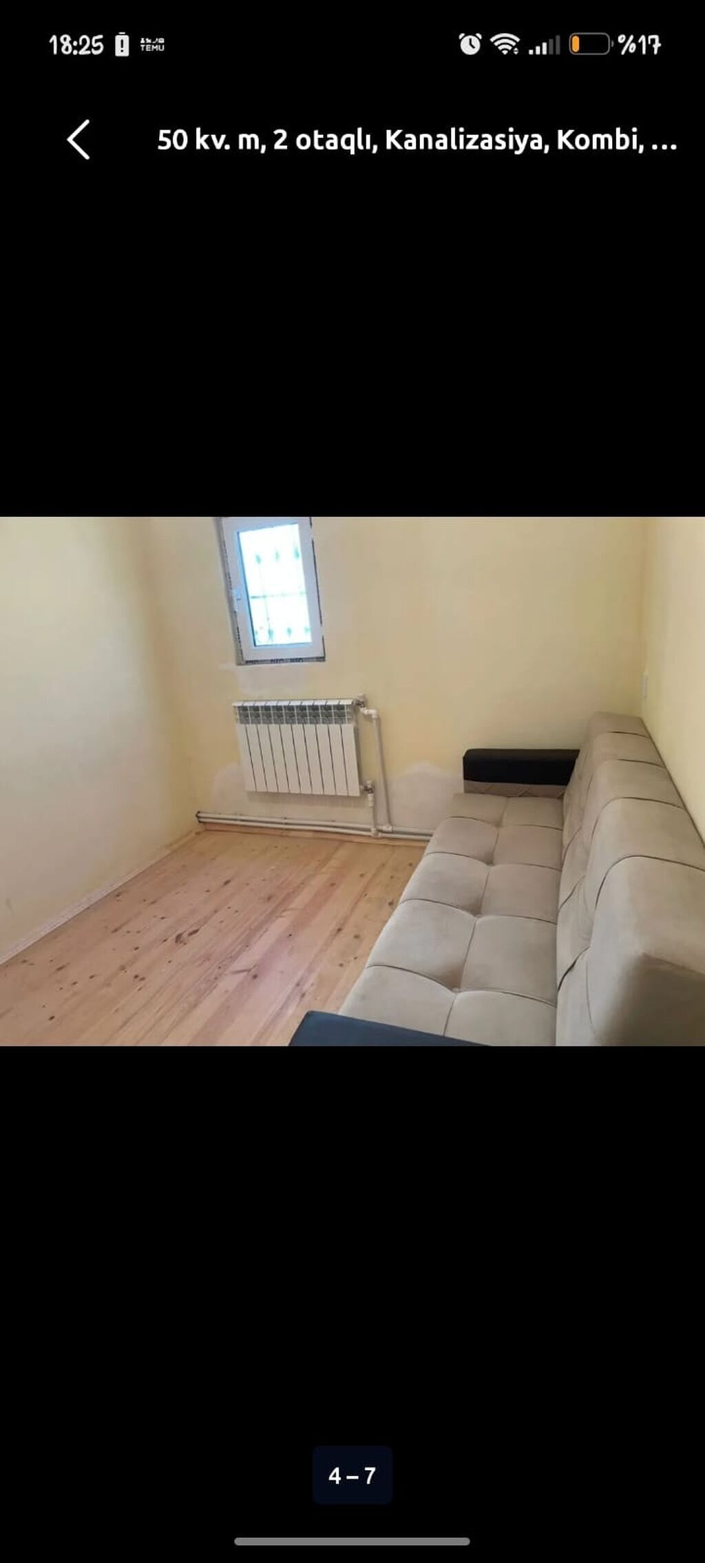 Bayılda akpende 2 otaqlı ev ayliye kiraye verlir 250 m. Bayılda
